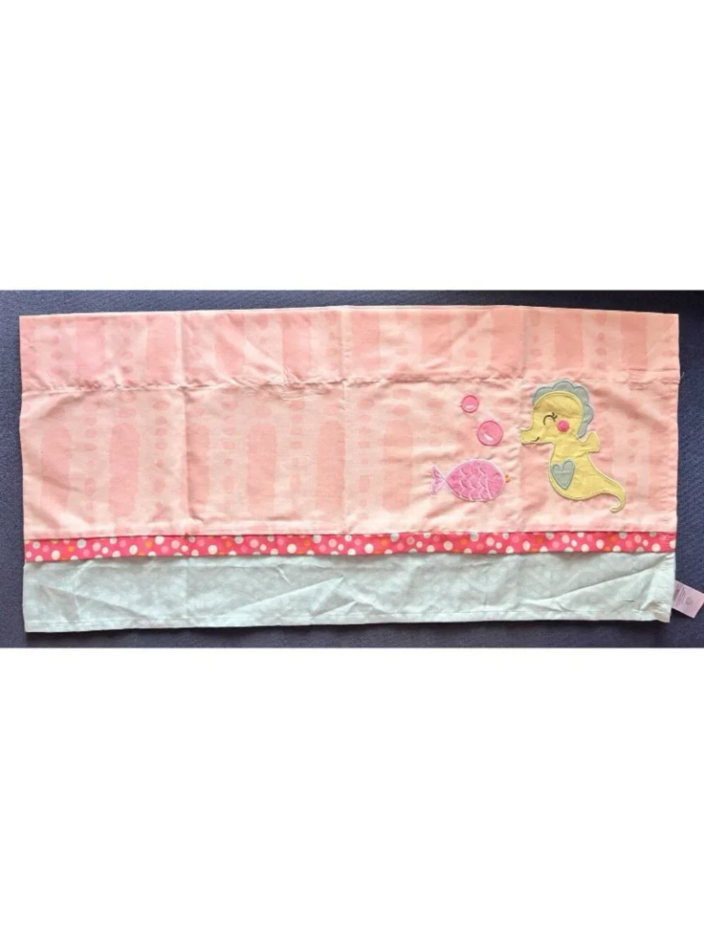 Carter's Sea Collection Window Valance Seahorse Fish Nursery 3
